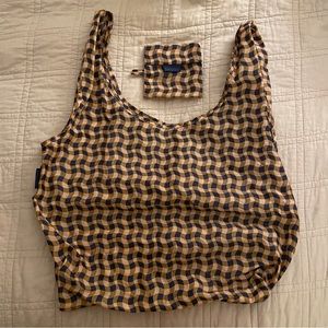 Standard Baggu in Wavy Gingham Peach